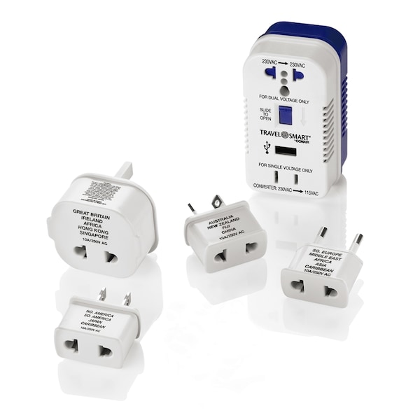 Travel Smart Travel Smart Type A/B/C/E/F/G For Worldwide Two Outlet Converter Set TS703X - main